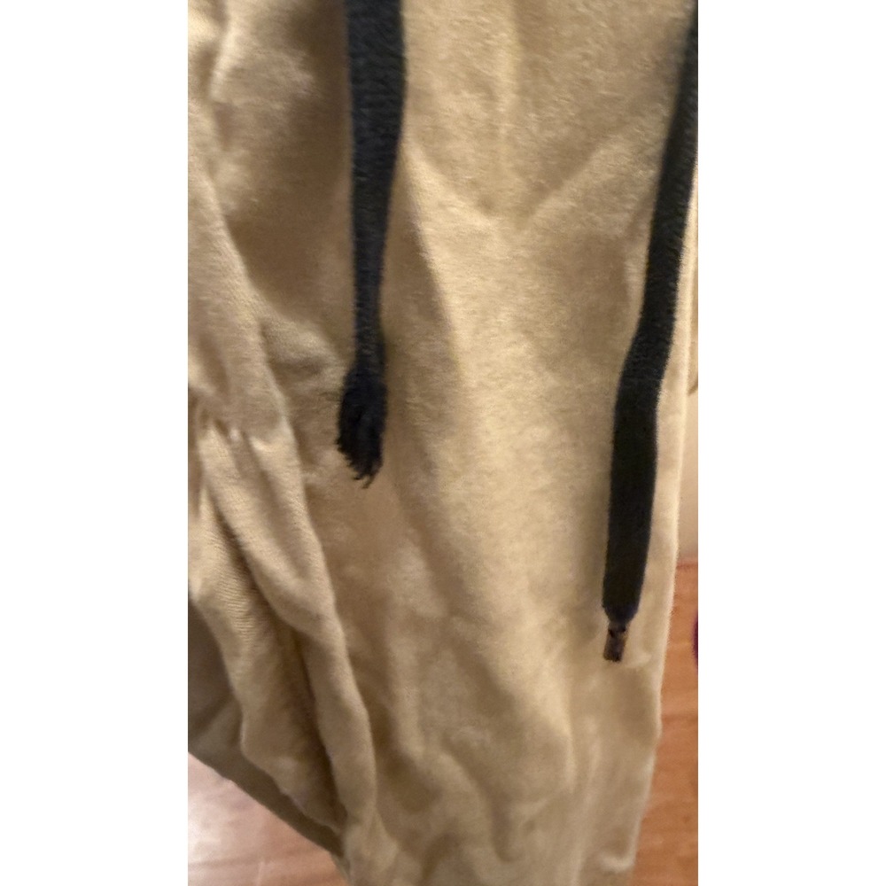 Hollister Women's Jogger Pants Small Khaki Tan Drawstring High Rise Casual - Picture 3 of 4